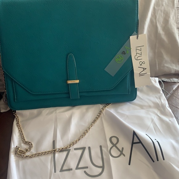 Izzy & Ali clutch turquoise - Picture 2 of 4